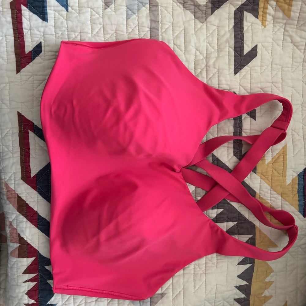 Lululemon Athletica Vibrant Pink Strappy Bra